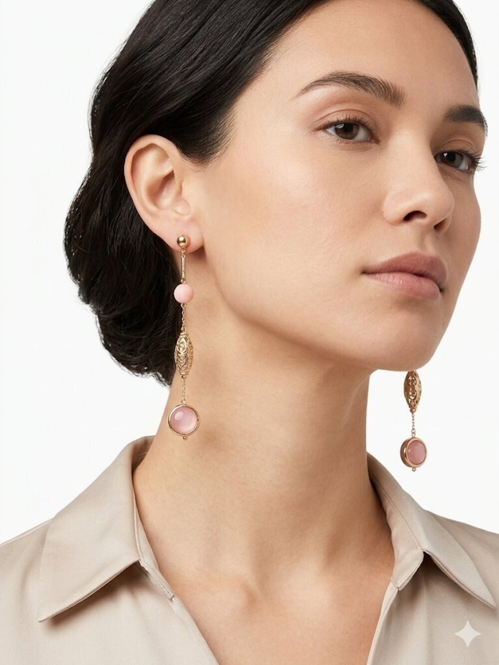 New York & Company Women's Womens Pink Dangle Earrings NWT